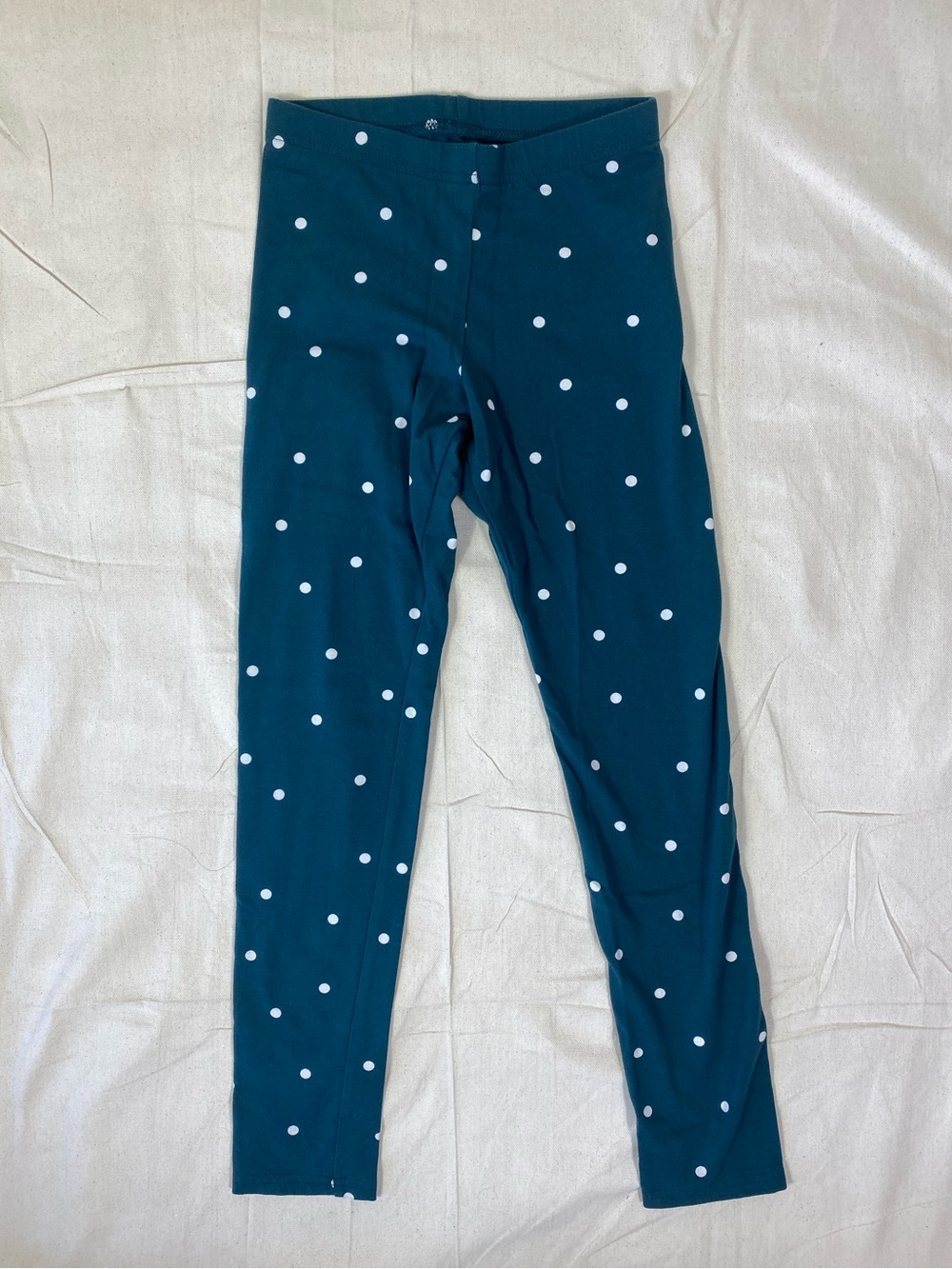 Girls Old Navy Teal Polka Dot Leggings